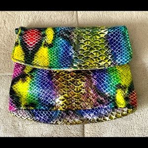 Snakeskin Multicolored Crossbody Bag